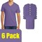 Gildan Men's Softstyle Short Sleeve V-Neck T-Shirt for DIY Projects & Printing, Heather Purple, S-5XL